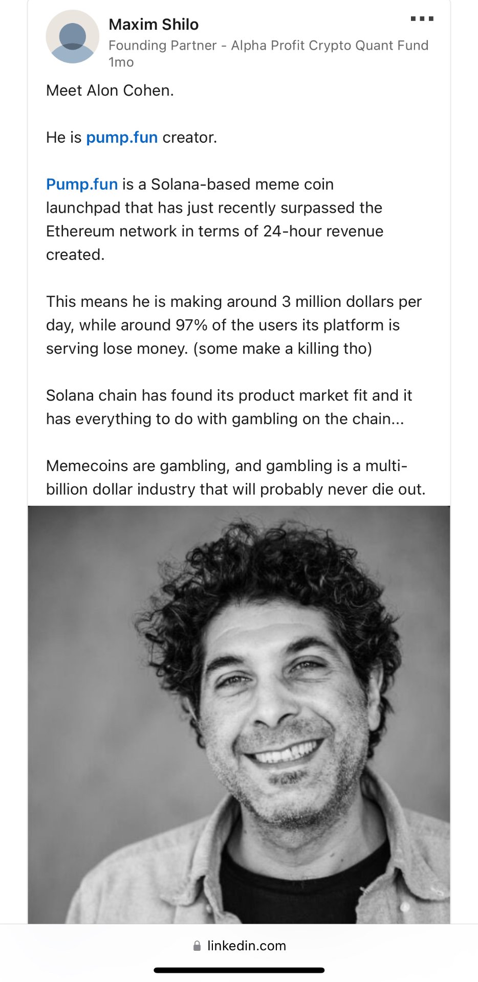 The Creator of Pump.fun (Alon ) - Pump