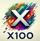 x100