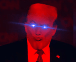 Lasered Trump