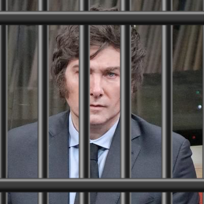 Javier Milei behind bars